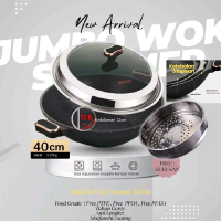 New Arrival (Tahan Gores) Jumbo Wok 40cm Food Grade Ketebalan 3 lapis