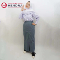 Rok Span Abu SMA Panjang