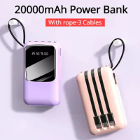 20000mah Portable Power Bank Mini Outdoor Emergency Powerbank LED Digital Display Phone External Battery Charger Powerbanks