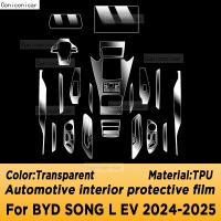 Corcoransu สำหรับ BYD SONG L EV 2024 2025 ฟิล์มป้องกันหน้าจอระบบนำทางภายในรถยนต์ TPU ป้องกันรอยขีดข่