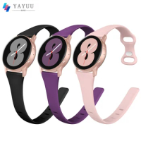 YAYUU Strap For Samsung Galaxy Watch 4 40mm 44mm/Galaxy Watch 5/Active 2 40mm 44mm/Watch 3 41mm,20mm Soft Slim Silicone Strap