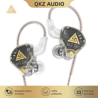 QKZ AKX HIFI Heavy Bass Transparent Earphones IEM Monitor Level 3.5mm In-Ear Music Headphone Dynamic With Mic Wired Headset DMX