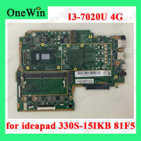 5B20R07305 5B20R07419 5B20S71246 for ideapad 330S-15IKB 81F5 Lenovo Integrated Laptop Motherboards NOK CPU SR3LD I3-7020U 4G RAM