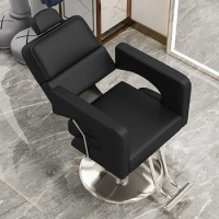 Luxury Lifting Swivel Chair Can Be Tilted Down Salon Furniture Professional Hair Cutting Recliner Perm Dyeing Hairdressing Chair