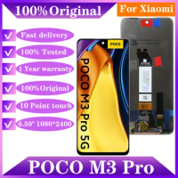 Original 6.5'' LCD For Xiaomi Poco M3 Pro 5G M2103K19PG LCD Display Touch Screen Digitizer With Frame For Poco M3 Pro 5G LCD