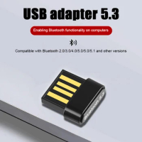 USB Bluetooth 5.3 Mini Adapter Receiver BT5.3 Adapter For PC Wireless Mouse Bluetooth Headset Headphone Speaker Laptop Office