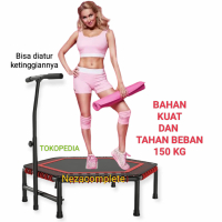Trampolin trampoline dewasa handle T bar gym fitness yoga