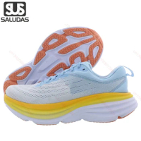Men Sneakers Bondi 8 Running Shoes Marathon Outdoor Jogging Casual Shoes Elastic Cushioning Women's Sports Shoes For Tennis Gym
