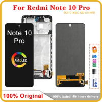 6.67" Original AMOLED / TFT For Xiaomi Redmi Note 10 Pro LCD M2101K6G Display Touch Screen Digitizer For Redmi Note10Pro LCD