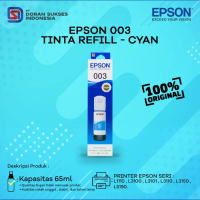 Tinta EPSON 003 Original Refill Ink Printer L3110 L3150 L 3110 L 3150 - Cyan Yellow Toner