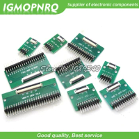 FPC FFC Adapter Board 0.5mm 1.0mm To 2.54mm Connector Straight Needle And Curved Pin 6 8 10 12 20 24 26 30 34 40 50 60 80 Pin