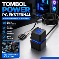 Tombol Power On Off Eksternal Komputer Panjang Kabel 180 cm Host Power Switch Motherboard External S