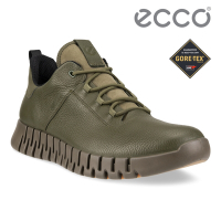 ECCO GRUUV M 樂步輕便經典防水皮革休閒鞋 男鞋 橄欖綠