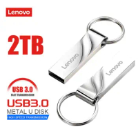 Lenovo USB 3.0 Flash Drive 2TB 1TB Metal Pen Drive 512GB 256GB USB Flash Memory U Stick 128GB High Speed Pendrive For Laptop PC