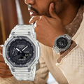 Casio 卡西歐 G-Shock 透明八角手錶 GA-2100SKE-7A