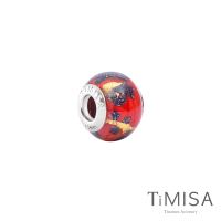 TiMISA 金耀紅(11mm)純鈦琉璃 墜飾串珠