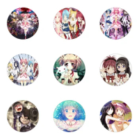 Puella Magi Madoka Magica Badge Anime Accessories Kaname Madoka Akemi Homura Brooch Pin Backpack Decoration Children's gift