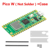 Raspberry Pi Pico or Pico W High-Performance Microcontroller Board with Acrylic Case