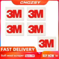 CNGZSY 5pcs 3M Soft Wool Squeegee Car Wrapping Vinyl Film Install Tool Film Tint Scrapr Soft SqueegeeScratch-Free Decal Scraper