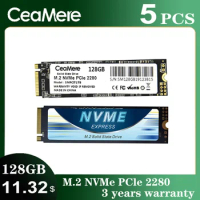 CeaMere M.2 P03 5PCS 128GB 256GB 512GB 1TB SSD hard Drive M2 ssd m.2 NVMe pcie SSD Internal Hard Disk For Laptop Desktop MSI