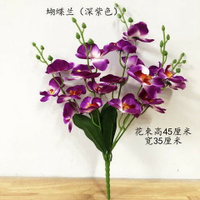 仿真花蝴蝶蘭套裝假花客廳擺件假花裝飾塑料花干花絹花假花擺件