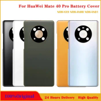 Original Huawei Mate 40 Pro Glass Housing Cover Back Rear Door Battery Case For Mate40Pro Case Battery Cover with Camera Lens