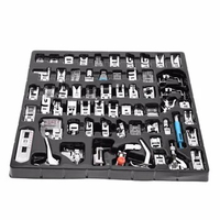 62Pcs Sewing Foot Tool Accessor Household Sewing Machine Presser Foot Set Brother / Babylock / Janome / Elna White Low Handle