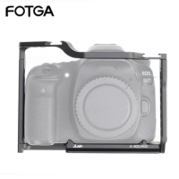 FOTGA Camera Cage Camera Cage For Canon EOS 70D 80D 90D Rabbit Cage Camera Rig Vedio Photography Accessorie Handle Locating Hole