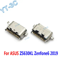 10-50PCS New Laptop Type-C Jack USB Connector Socket Charging Port Power Plug For ASUS ZS630KL Zenfone6 2019