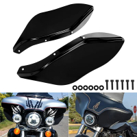 Motorcycle Side Wing Windshield Air Deflector Upper Fairing Accent Cover For Harley Touring Electra 