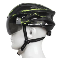 Merida wind mirror helmet mountain road bike one-piece helmet unisex cycling cap cycling equipment TK007
