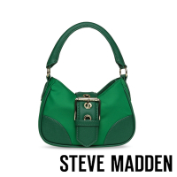 【線上獨家款】STEVE MADDEN-BCHARLON 扣飾月亮腋下包-綠色