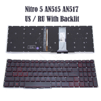 RU สหรัฐ SP BR แป้นพิมพ์สำหรับ Acer Nitro 5 AN515-54 AN515-43 AN517-51 Nitro 5 N20c1รัสเซียแล็ปท็อป Backlit