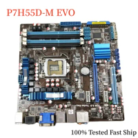 For ASUS P7H55D-M EVO Motherboard H55 16GB LGA 1156 DDR3 uATX Mainboard 100% Tested Fast Ship