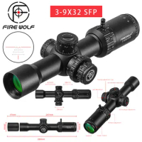 FIRE WOLF 3-9X32 SFIR Tactical Riflescope Airsoft Sight PCP Spotting Hunting Optical Collimato Rifle Scopes