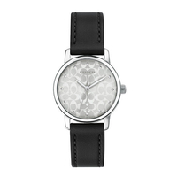 COACH 時尚腕錶 28mm 女錶 手錶 腕錶 14503403 黑色小牛皮錶帶(現貨)▶指定Outlet商品5折起☆現貨