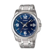 CASIO 指針錶 不鏽鋼錶帶 50米防水 礦物玻璃 MTP-1314 ( MTP-1314D-2A )