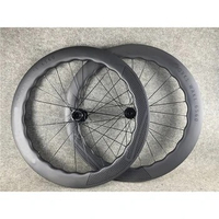 700C 6560 Carbon Bicycle road Wheels Ceramic Ratcher Disc Hub Light Carbon Clincher Tubless Disc Road Bicycle Wheelset Black