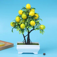 Artificial Lemon Plants Potted Fake Flower For Home Party And Garden Decoration