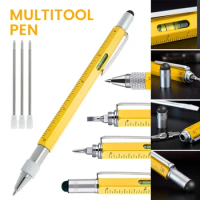 Multitool Pen Screwdriver Level Meter Mobile Phone Touch Screen Cross Screwdriver Flat-blade Screwdriver Scale Ballpoint Pen