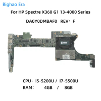 DA0Y0DMBAF0 For HP X360 G1 13-4000 13-4003DX Laptop Motherboard With i5-5200U i7-5500U CPU 4GB/8GB-RAM 801505-601 801506-601