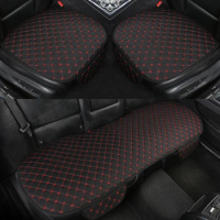 Car Seat Cover Front/Rear Flax Seat Protect Cushion Automobile Seat Covers Mat Protect Pad Auto Interior Universal