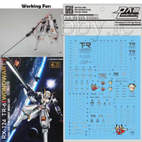 for CuteCube MG 1/100 RX-124 TR-6 Woundwort AOZ Advance of Zeta D.L Model Master Water Slide pre-Cut Details Decal Stickers UC26