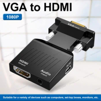 HW-2217 VGA to HDMI converter with audio VGA to HDMI computer host to HD Converter