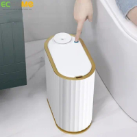 ECHOME 7L Smart Sensor Trash Can with Aromatherapy Trash Bin Electronic Kitche Rubbish Bin Bathroom Waterproof Narrow Waste Bins