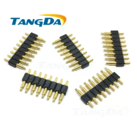 pogo pin connectors 8PIN 8P DIP thimble test pitch:2.54mm 2.54 pogopin height: 4 4.5 5 5.5 6 6.5 7 7.5 8 9 10 1.2A TANGDA AG