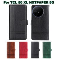 Vintage Leather Case for Carcasas TCL 50 XL 5G чехол Wallet Capas Cover for Capinha De Celular TCL 50 XL NXTPAPER 5G Phone Cases