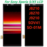 Original 6.1"For Sony Xperia 5 LCD Display With Frame X5 J8210 J8270 J9210 LCD Touch Screen Digitizer Assembly Replacement Parts