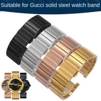 Alternative Double G Watch YA1332 1333 1335 Series Gucci Concave Interface Solid Stainless Steel Strap 16/20/22mm