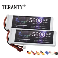 2S Drones Lipo Battery 7.4V 5600mAh 60C Batteries With Deans T Plug XT60 Tamiya For RC Car Boat Airplane Truck Tank Vehicle Part